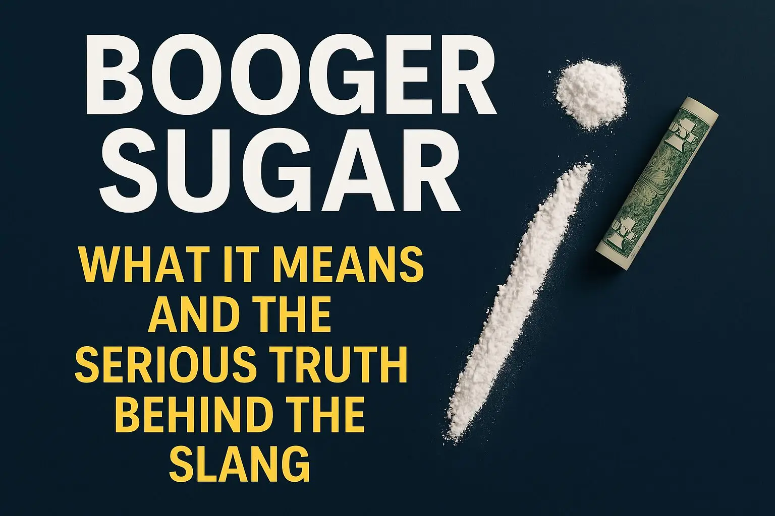Booger Sugar The Street Slang Behind a Dangerous Drug