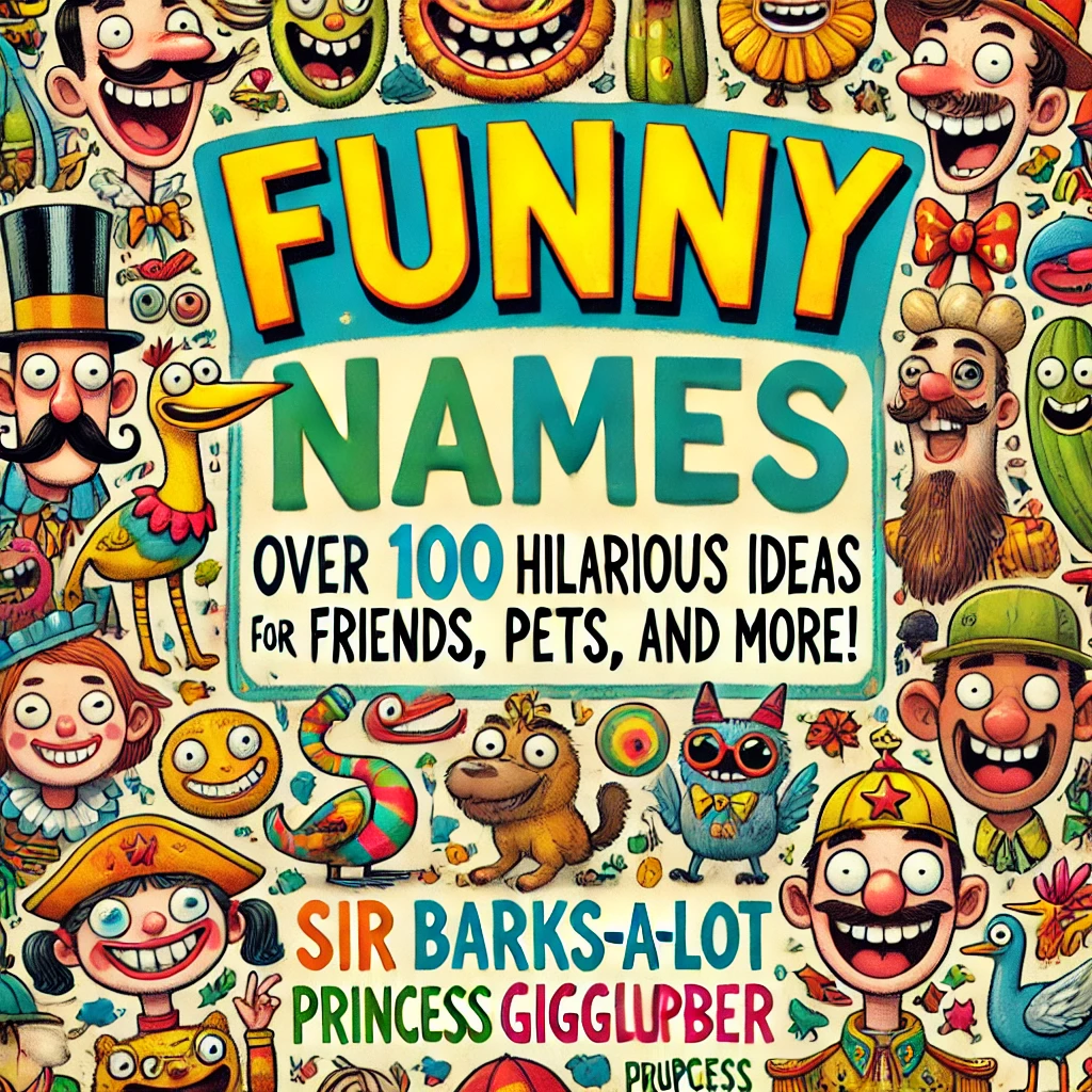Funny Names: Over 100 Hilarious Ideas for Friends, Games, Pets, and More!